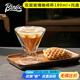 Bincoo雙層玻璃杯咖啡杯咖啡館冰美式拿鐵DIRTY威士忌特調(diào)飲品杯 雙層玻璃咖啡杯+托盤 1個