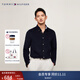 TOMMY HILFIGER秋冬男裝燈芯絨商務(wù)休閑簡約純色修身長袖襯衫外套78J3719 藏青色FAP M