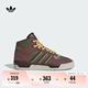 adidas RIVALRY MID休閑中幫復古籃球風板鞋阿迪達斯三葉草 暗灰棕/暗橄欖綠/黑色 42