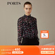 PORTS寶姿 新品女裝復古小立領(lǐng)長(cháng)袖襯衫LN9B010JPS019 黑色印花 XS (2)