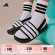 adidas男女小童ADILETTE ESTRAP涼鞋兒童夏季新款阿迪達(dá)斯輕運(yùn)動(dòng)   黑色/白色   31.5