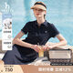 HAZZYS哈吉斯女裝 2025夏季款女士【PHIZ系列】寬松下擺POLO連衣裙女 藏青色NV L (165/88A 40)