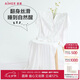 愛慕（Aimer）睡衣女夏季絲滑短袖可外穿家居服套裝AM469341 165