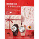 小米手機通用智能手表女款2025藍牙電話(huà)心率血壓監測跑步多功能情侶運動(dòng)表 愛(ài)心蝴蝶結禮盒【手表一對+真花賀卡+禮盒+禮袋】