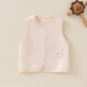 PURCOTTON全棉時(shí)代嬰兒小馬甲春秋冬季薄棉保暖馬夾小坎肩女寶寶小背心純棉 大白兔粉色 66 cm