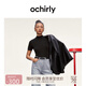 歐時(shí)力OCHIRLY 可機(jī)洗進(jìn)口100%羊毛無縫一體短袖針織女2025夏新款 黑色 M