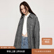 moussy 冬季新品中性風(fēng)前衛(wèi)街頭風(fēng)紋理感襯衫外套030GAI30-1240 混合黑色027 均碼