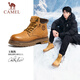 駱駝（CAMEL）王俊凱同款馬丁靴戶外工裝大黃靴男七夕 G15W136025 沙漠黃 42