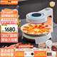 德國寶（German Pool）室內電燒烤爐家用 自動(dòng)旋轉燒烤烤爐 烤肉鍋電烤盤(pán)商用 烤肉盤(pán)烤串機 電燒烤機照燒爐 KQB-415 珍珠白高配版【麥飯石烤盤(pán)+多功能套裝】 1層