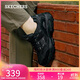 斯凱奇（Skechers）男鞋秋季厚底老爹鞋休閑熊貓鞋軟底運動(dòng)鞋237067