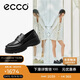 愛(ài)步（ECCO）樂(lè)福鞋 時(shí)尚厚底增高休閑皮鞋女 蹤跡30女鞋系列220723 黑色 39