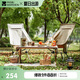 牧高笛（MOBIGARDEN）折疊椅 戶外露營帶頭枕便攜輕量高背椅月朗pro NX21665055 暖沙色