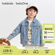 巴拉巴拉balaOne寶寶牛仔外套可愛(ài)小熊男童秋裝2025上衣百搭208325105105