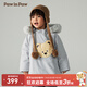 PawinPaw卡通小熊童裝秋冬男女寶精靈帽棉服舒適保暖 Grey灰色/15 100 cm