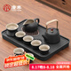 唐豐茶盤茶具套裝家用小型茶臺(tái)功夫茶具整套 舟山茶盤小+重樓提梁9頭
