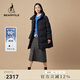 beanpole濱波冬季女士商務(wù)休閑寬松立領(lǐng)長(cháng)款鵝絨羽絨服外套 黑色 M 165/88A