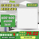 三雄極光（PAK）LED面板燈 集成吊頂式平板燈 辦公室商用燈盤 白邊 方形600x600 36W 白光6500K 明朗V