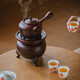 南莑圍爐煮茶家用室內(nèi)耐高溫碳爐戶外煮茶壺復(fù)古中式炭爐燒水壺煮茶器 漢鼎爐+元寶壺500ml