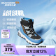Skechers斯凱奇兒童絨絨靴雪地靴保暖男童棉鞋防寒加絨高幫女童靴660092L 男童/黑色/淺藍(lán)色/BKLB 30