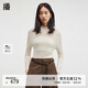 播商場(chǎng)同款簡(jiǎn)約氣質(zhì)立領(lǐng)24秋冬羊毛針織衫BDR4SD3887 W20淺云 L