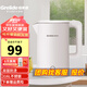 格來德 （Grelide）燒水壺保溫316L不銹鋼電水壺家用恒溫?cái)?shù)顯控溫電熱水壺雙層防燙熱水壺大容量煲水壺自動斷電開水壺 1.8L 容量-D1709（山茶白）316不銹鋼