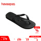 havaianas哈唯納Top炫彩夾腳人字拖女夏海邊平底拖鞋親子款 0090-火耀黑 41-42 巴西碼