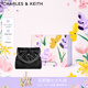 CHARLES&KEITH鏈條單肩腋下托特包流浪包包女包女友生日七夕禮物CK2-20671559 Noir黑色 M
