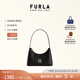 芙拉（FURLA）【禮物】DIAMANTE牛皮迷你女士單肩包腋下包鉆石包高級感 黑色