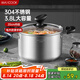 美廚（maxcook）湯鍋 304不銹鋼湯鍋湯煲20cm 加厚復(fù)合底 電磁爐通用MCT8190