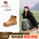 駱駝（CAMEL）【王俊凱同款】馬丁靴男秋冬2025新款大黃靴女戶外工裝靴登山鞋子 GF122W7790 黃金（女款） 38