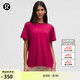 lululemon丨All Yours 女士 T 恤 *棉 LW3ES5S 煙霧品紅 S /6