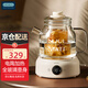 OIDIRE花茶養(yǎng)生壺 花茶煮水壺泡茶燉煮壺?zé)畨刂蟛杵麟姛崴畨丶矣棉k公室全玻璃壺身1L大容量電陶爐 1.2L -ODI-HC03B【玻璃燉盅款】