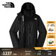 北面（The North Face）三合一沖鋒衣女戶外運動抓絨內(nèi)膽防水保暖外套秋冬上新預(yù)|7QW6 4H0/黑色 L/165（建議拍大一碼）