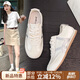 ZHR德訓(xùn)鞋女復(fù)古軟底低幫女鞋運(yùn)動通勤休閑鞋子女 EJ55 米銀 40 