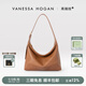 VANESSA HOGAN【張雅欽同款】VH女包欣冉hobo包頭層植鞣牛皮斜挎單肩包七夕禮物 可可紅棕-中號(hào)+綠野仙蹤禮盒