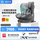 虎貝爾（HBR）E360嬰兒童安全座椅汽車0-12歲寶寶車載i-Size棋盤格灰智能通風款