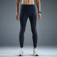 NEDAO內道條紋收納緊身長(cháng)褲男士帶口袋壓縮彈力馬拉松跑步運動(dòng)緊身褲 夜跑黑2.0 L