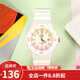 卡西歐（CASIO） 卡西歐(CASIO)手表 女生運(yùn)動(dòng)系列橡膠帶石英學(xué)生表樹脂皮帶手表 粉紅盤白橡膠帶LRW-200H-4E2