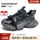 暴力熊（VIOLENTBEAR）男鞋老爹鞋秋季新款網(wǎng)面透氣運動(dòng)鞋增高休閑時(shí)尚百搭潮牌女鞋情侶 灰擦（男女同款） 42