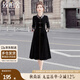 絲柏舍新中式連衣裙2025秋裝新款女裝顯瘦長(cháng)袖優(yōu)雅國風(fēng)中長(cháng)裙