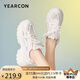 意爾康意爾康女鞋厚底增高老爹鞋 29166W 白/粉 37 