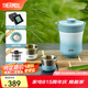膳魔師（THERMOS）茶旅套裝戶外露營(yíng)旅行茶具便攜辦公保溫茶壺茶杯畢業(yè)禮物TCMU 【升級(jí)涂層內(nèi)膽-熱賣推薦】豆青