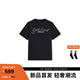 VETEMENTS藝術(shù)簽名 2025新款正品輕奢高檔端純棉100%短袖t恤男女士潮流半袖 黑色 L