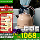 北鼎（Buydeem） 電水壺電熱水壺機(jī)械式電熱水壺家用燒水壺開水壺不銹鋼進(jìn)口控溫器燒水器輕奢復(fù)古禮品包裝 1.2L 【香檳黃】K208|輕奢璀璨 | 高顏值