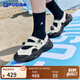 FILA FUSION斐樂瑪麗珍涼鞋女鞋夏涼拖魔術(shù)貼海螺沙灘鞋子 微白/黑-WB 37.5