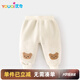 優(yōu)奇兒童褲子秋冬季寶寶加絨長褲嬰幼兒加厚保暖衛(wèi)褲男小童外穿褲