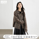 對(duì)白時(shí)髦慵懶星點(diǎn)花紗毛衣外套女2024冬季新款復(fù)古雅丹風(fēng)針織開衫 花駝色 M