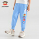 大嘴猴（paul frank）童裝兒童長(cháng)褲2025春秋款舒適休閑男女童運動(dòng)褲 16AF淺藍 130