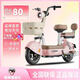 碩源新國(guó)標(biāo)可上牌電瓶車成人電動(dòng)自行車48V鋰電小型電瓶車男女代步車 粉色 48V24A旗艦款鋰電續(xù)航約180里