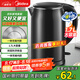 美的（Midea）電熱水壺開水壺1.7L大容量0涂層燒水壺304不銹鋼雙層防燙無縫內膽快速燒水 MK-SH17M301C
